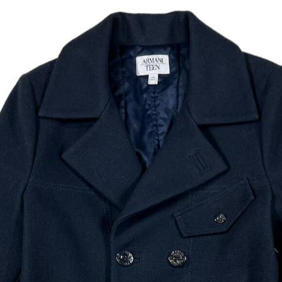 Armani Teen Navy Blue Sports Coat | Size13 - Picture 3 of 11
